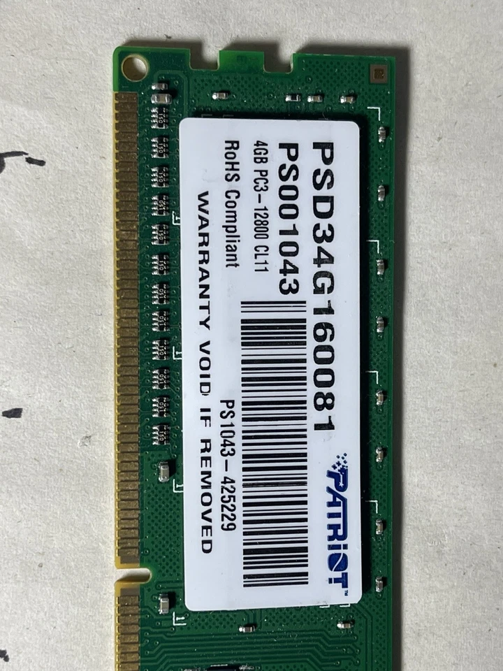 Patriot 24GB (6X4GB) PS1043 240-Pin Desktop RAM PS001043 - Image 2 of 2