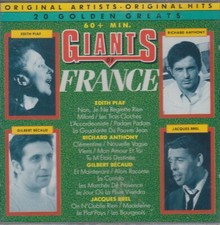GIANTS OF FRANCE CD Edith Piaf Richard Anthony Gilbert Becaud Jacques Brel NEW