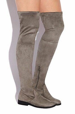 L4L Lust For Life Rank ELUSIVE REBEL Over-the-Knee Thigh High Flat Fited Boots