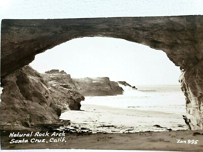 Natural Rock Arch Santa Cruz California Postcard | eBay