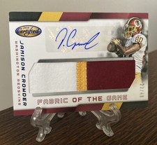 2016 Certified Fabric of the Game Signatures Prime /49 Jamison Crowder Auto RARE