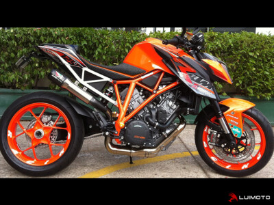 KTM 1290 Super Duke R Seat Cover 2014-2016 Luimoto Black Orange