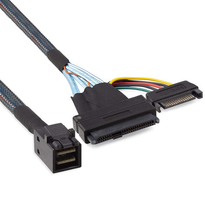 # 12G Internal Mini SAS SFF-8643 to U.2 SFF-8639 Nvme SSD Cable with 15 Pin Male