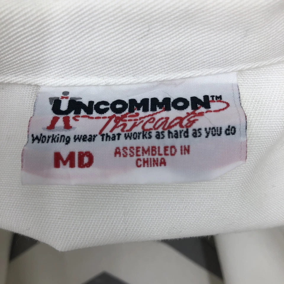 Uncommon Threads Working Wear Soft Knot Button Chef Coat Cook Jacket Unisex Med - Image 4 of 4