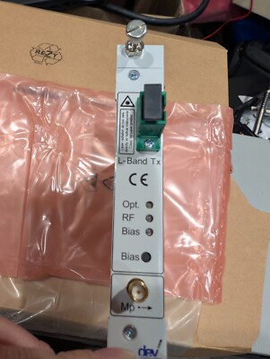 NOS DEV Systemtechnik 7232 ADV EXT L band RFoF fiber transmitter Card SC/APC