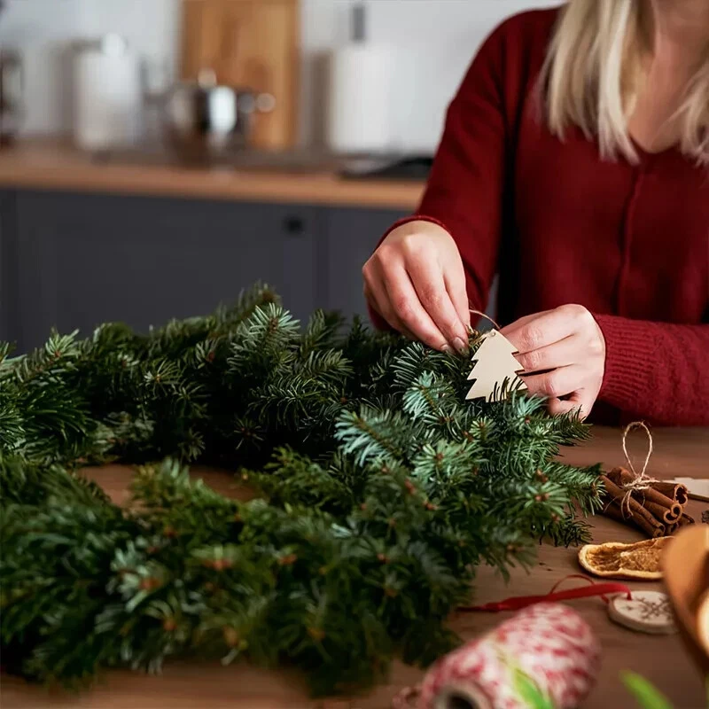 2x Rnd Metal Wreath Wire Frame Making 36cm Wedding Christmas Wreath DIY Decor - image 4 of 4