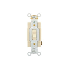 Eaton CSB420V Premium Toggle Light Switch 4-way 20-Amp Ivory 120/277V - Box of 6