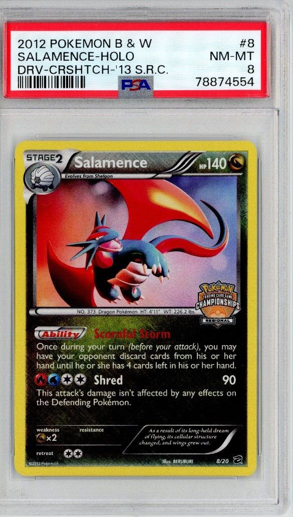 SALAMENCE HOLO CHAMPIONSHIPS REGIONAL PSA 8 DRV CRSHTCH 13 SRC 8/20 2012...