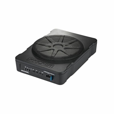 Kicker 10'' Hideaway Compact Powered Loaded Gehäuse KA46HS10 Untersitz