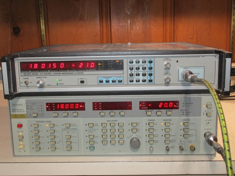 EIP 575 microwave counter with power meter option, tested and calibrated