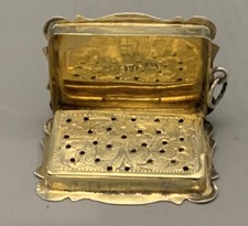 VICTORIAN Silver VINAIGRETTE - Fully Hallmarked Sterling Silver
