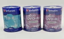 200 + 100 CD-R/ Mix Pack - VERBATIM AZO DVD + R 4.7 GB RW Verbatim Spindle 95098