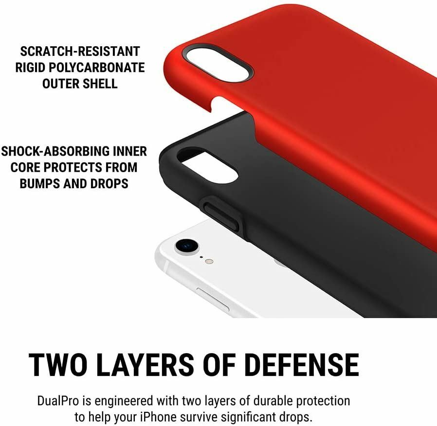 Incipio Dual Pro case for iphone XR Red/Black IPH-1748-RBK