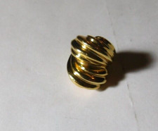 Beautiful Modern 14K YELLOW GOLD Unique Ladies Ring Size 6 9.9 Grams