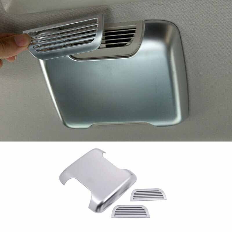 Cover Trim For Land Rover Discovery Roof Air Outlet Vent Silver 3pcs 2004-2016