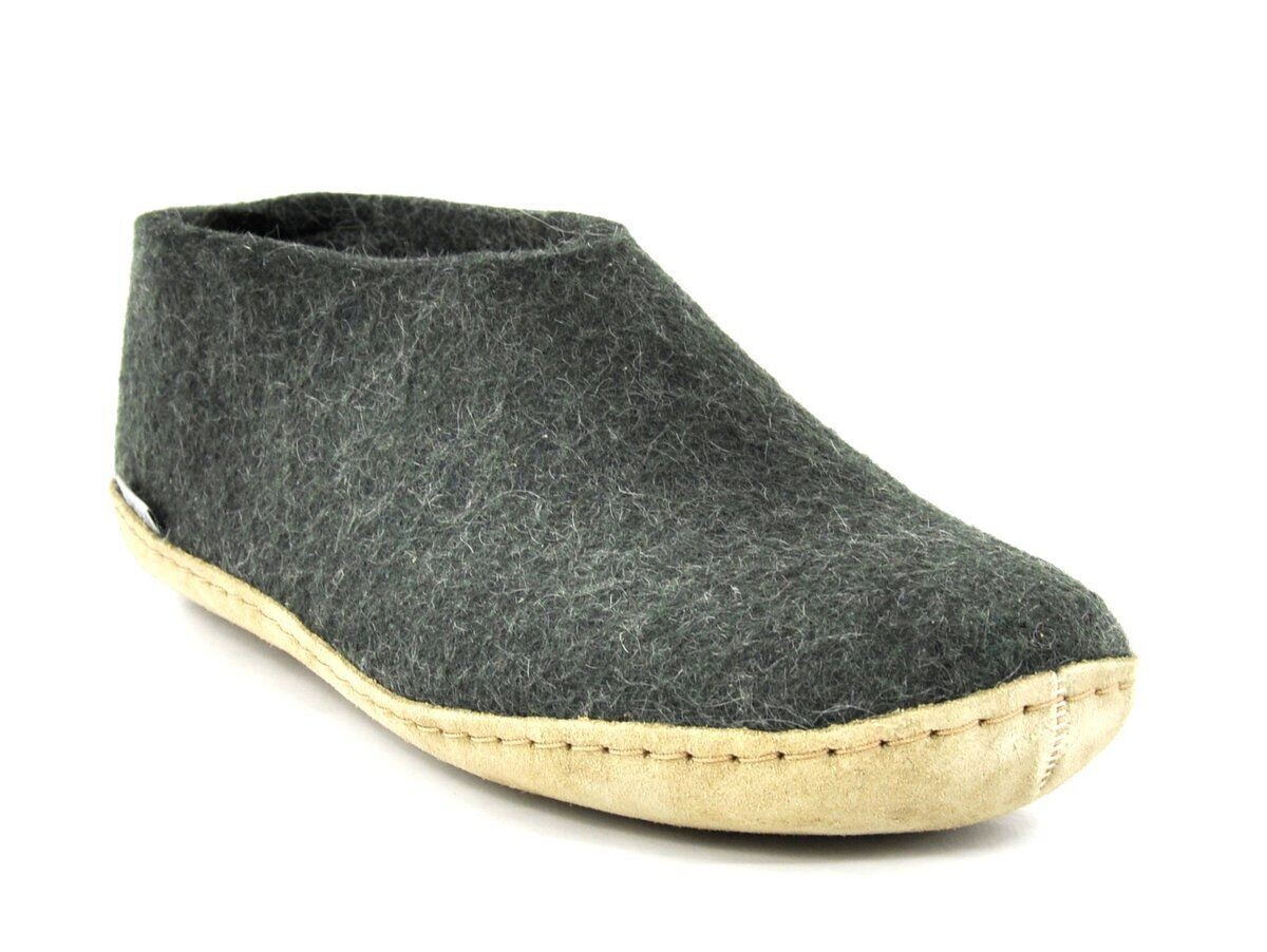 APL Glerups pantofole da capanna bambini pantofole foresta in feltro verde taglia 33 nuove