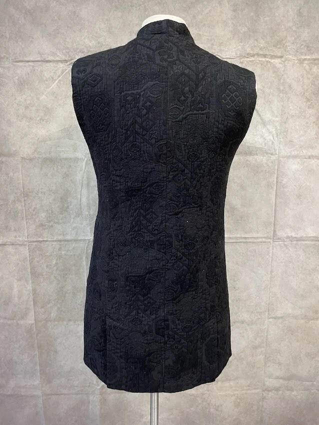 Forever 21 Women's Black Cardigan Open Front Sleeveless Size M - Image 3 of 4