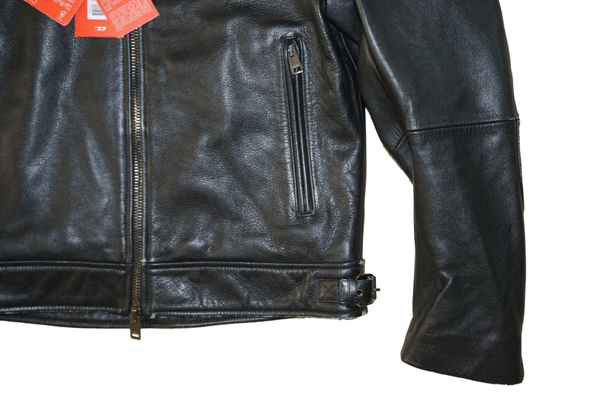 DIESEL L-HEIN LEATHER JACKET FITS SMALL SIZE 52 (XL) 100