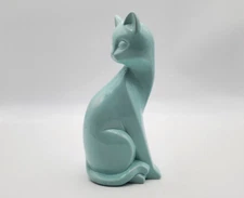 Gorgeous Cat Looking Back Tall Figurine Deco MCM Accent Royal Haeger Style