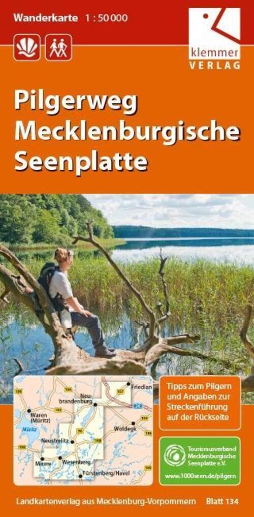 Thumbnail - Pilgerweg Mecklenburgische Seenplatte 1 : 50 000 (land-)karte Deutsch