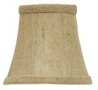 Burlap 4 Inch Chandelier Mini Lamp Shade English Barrel Drum