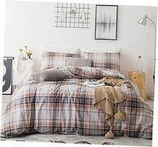 Plaid Duvet Cover 100 Cotton Khaki Gingham Duvet Cover Set 3 Queen Tartan