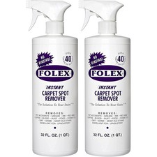 2 Pack Folex Instant Carpet Spot Remover - 32 oz - Removes Pet Accidents, Grease