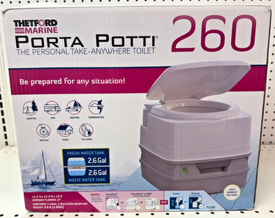 Thetford Marine Porta Potti 260 Portable Marine / RV / Camping Toilet