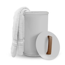 Heated TOWEL WARMERS Bathroom- SPA- Large Towel Warmer Bucket Wood Handle SAMEAT