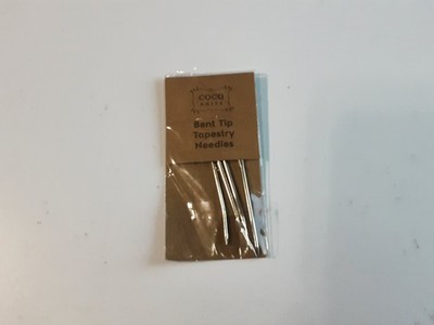 4 Pack Coco Knits Bent Tip Tapestry Needles -2x size 14 & 2x size 13, 2.75'' long