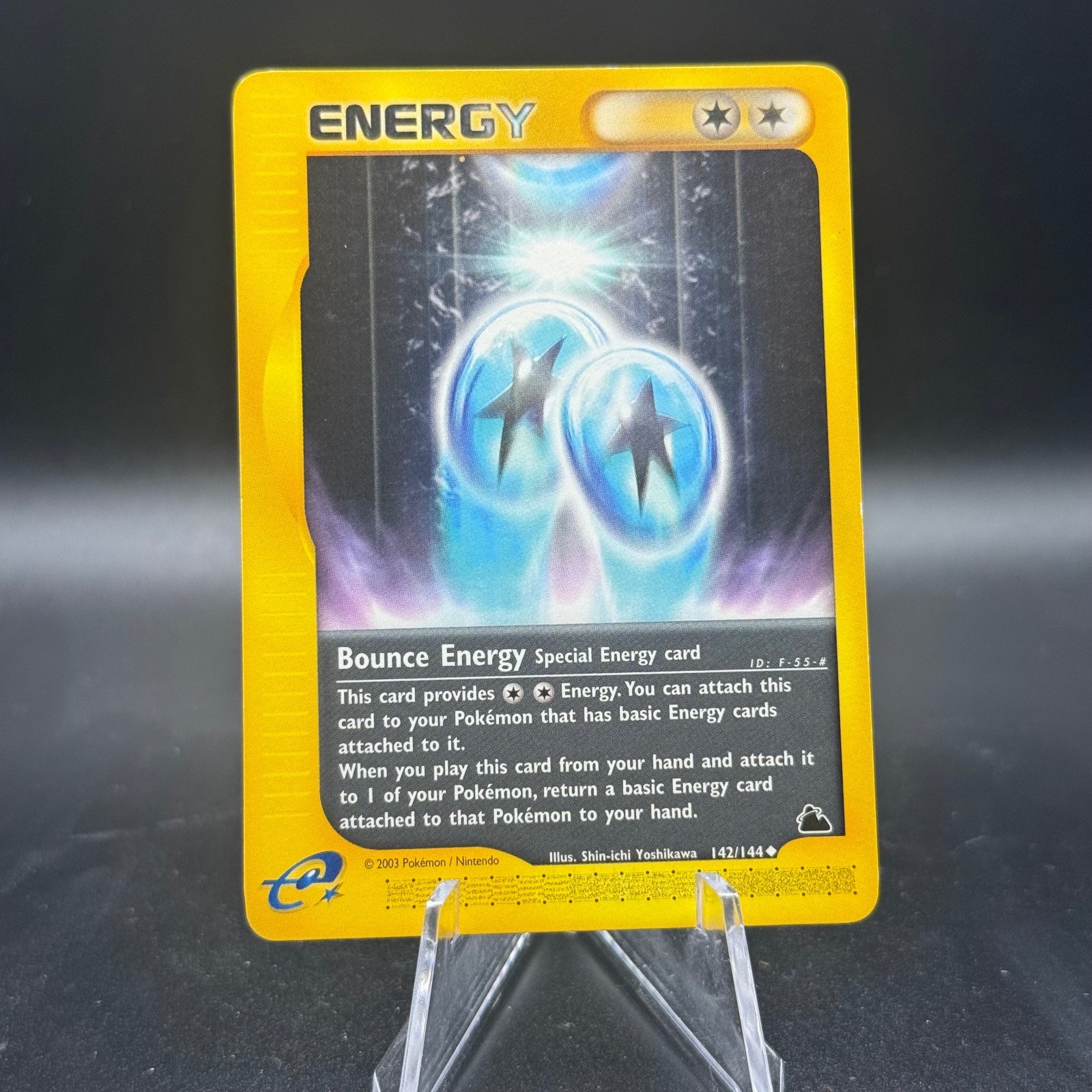 Bounce Energy 142/144 Uncommon Skyridge Pokemon Lightly Played