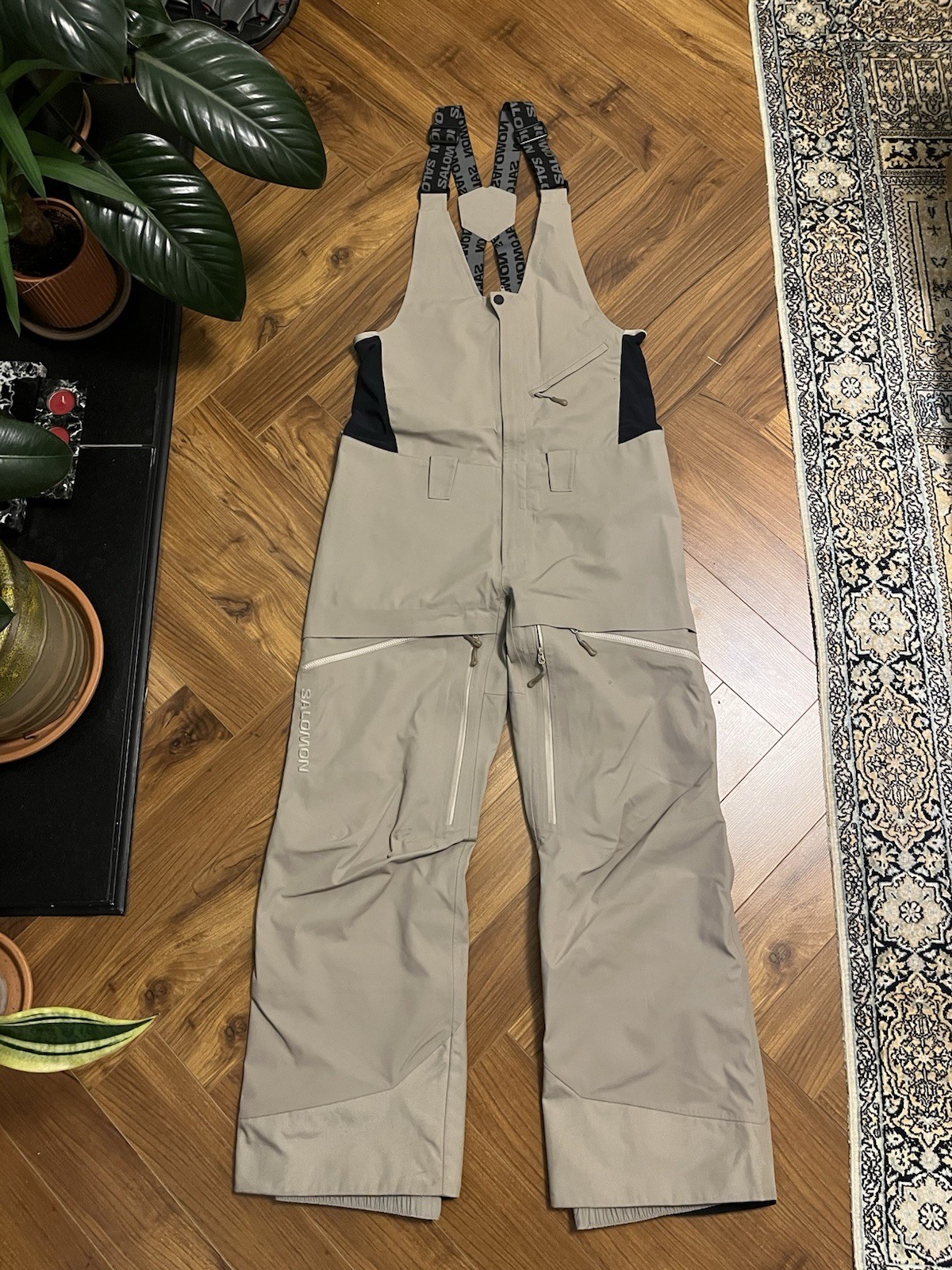 Salomon Stance Pantalone Bavaglino 3L Anacardi Arrostiti Taglia S