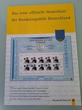 Werbeprospekt Das erste offizielle Numisblatt der Bundesrepublik Deutschland