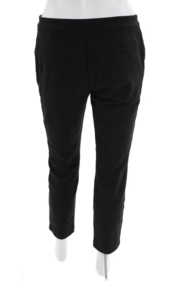 Juicy Couture Womens Lace High Rise Slim Leg Creased Dress Pants Black Size 4 - Image 3 of 4