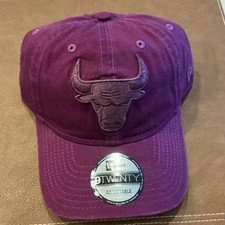 New Era Chicago Bulls NBA Basketball Purple Adjustable 9TWENTY Hat