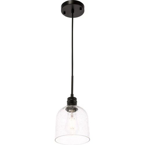 Living District LD6210BK Gabe 1 Light 6 inch Black Pendant Ceiling Light - Picture 8 of 11