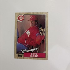 1987 Topps Pete Rose #393 Baseball Card Cincinnati Reds Manager Vintage