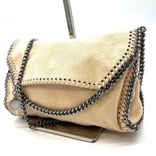 STELLA McCARTNEY Falabella 2way Chain Shoulder Bag Hand Bag Eco Leather Beige