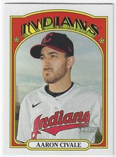 2021 Topps Heritage - Aaron Civale #430 SP