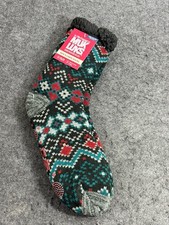 MUK LUKS Men's Cabin Socks L / XL Shoe Size 11-13 Multi-Color Warm and Cozy