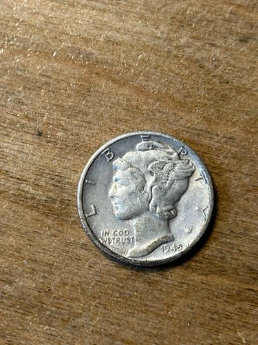 1945D Mercury Dime AU