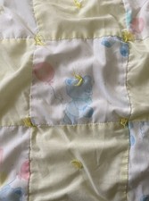 Vintage Handmade Baby Quilt 36 X 44