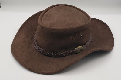 Jacaru Australia Finest Suede Leather Hat Size Medium