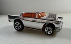 Vintage Hot Wheels 1957 CHEVY BEL AIR 1976 Silver-Chrome w/orange window tint