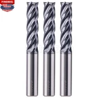 3Pcs 4 Flute 1/2" x 2" x 4" Solid Carbide Long End Mill - AlTiN Coated