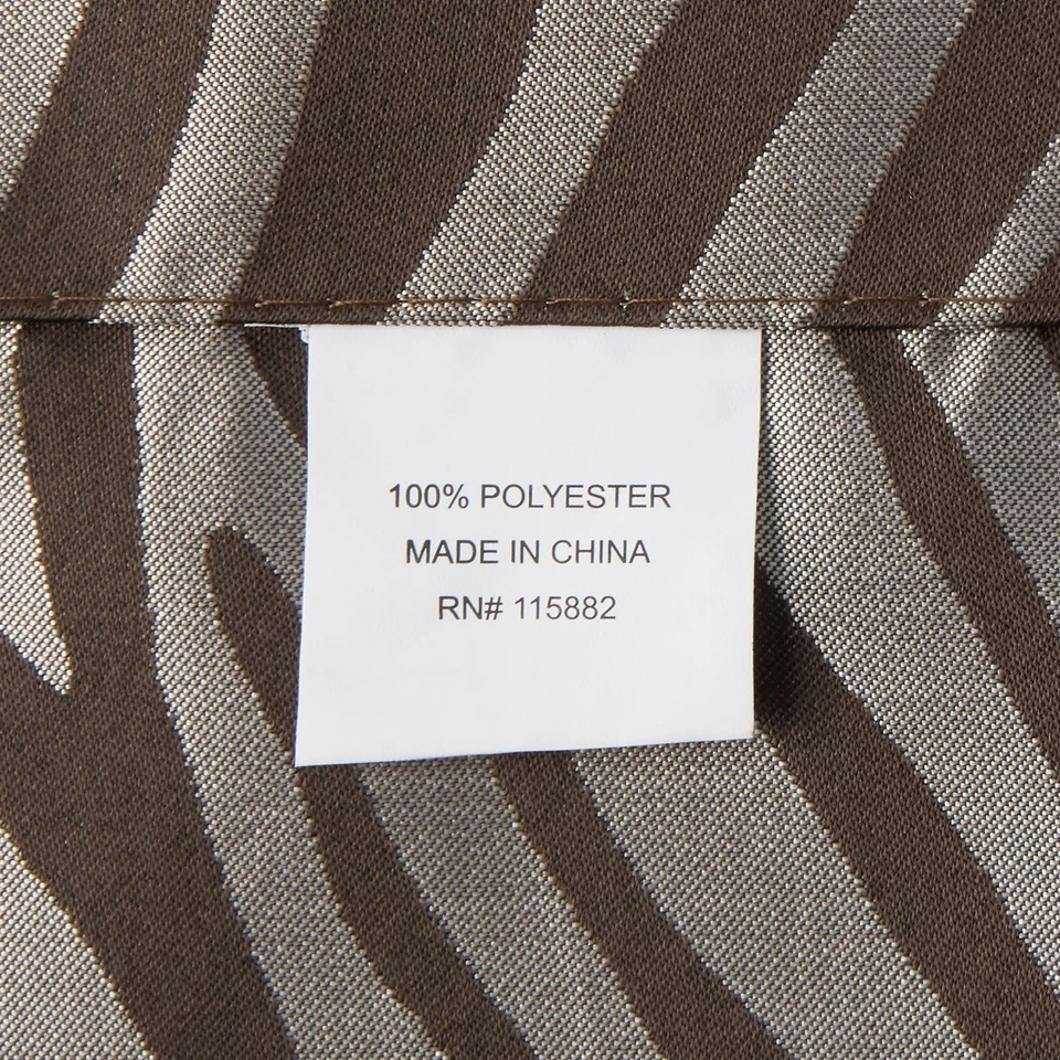 野生动物园条纹浴室浴帘-动物印花豪华西南淋浴... — 第 3/4 张图片