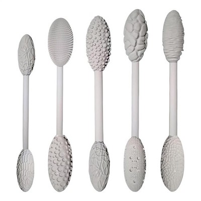 5pcs Texture Tool Sets for Clay Art Double-Ended Pottery Roller Sculpting Kit