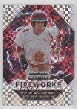 2020 Panini Prizm Draft Picks Fireworks Power Plaid 34/35 David Calabrese nd3