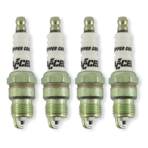 For Chevy R3500 1989-1990 ACCEL U-Groove Copper Spark Plugs w Resistor
