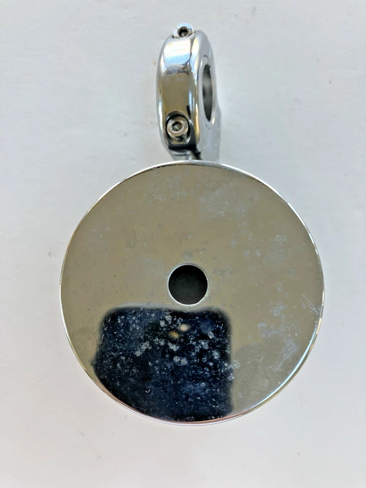 Suporte para copo de bebidas Harley couro cromado/preto Kruzer Kaddy - Imagem 3 de 4